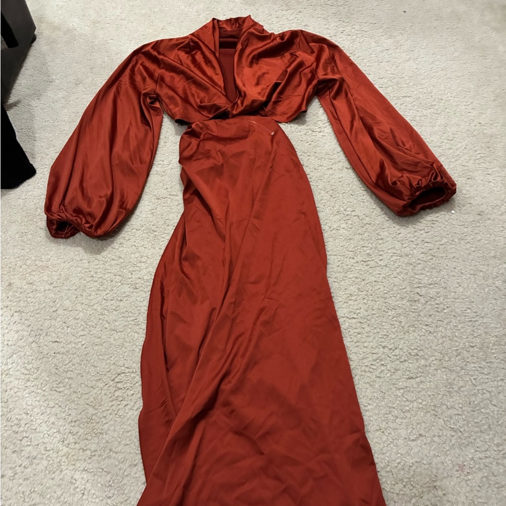 Elegant Rust red two piece set - Picture 4 of 4